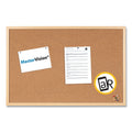 MasterVision Value Cork Bulletin Board with Oak Frame, 24 x 36, Natural