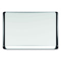 MasterVision Lacquered steel magnetic dry erase board, 24 x 36, Silver/Black