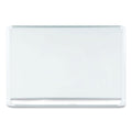 MasterVision Lacquered steel magnetic dry erase board, 24 x 36, Silver/White