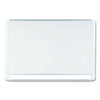 MasterVision Lacquered steel magnetic dry erase board, 36 x 48, Silver/White