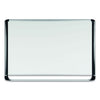 MasterVision Lacquered steel magnetic dry erase board, 48 x 96, Silver/Black