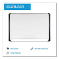 MasterVision Porcelain Magnetic Dry Erase Board, 48x96, White/Silver