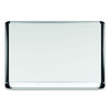 MasterVision Lacquered steel magnetic dry erase board, 48 x 72, Silver/Black