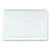 MasterVision Lacquered steel magnetic dry erase board, 48 x 72, Silver/White