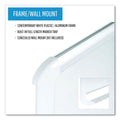 MasterVision Lacquered steel magnetic dry erase board, 48 x 72, Silver/White