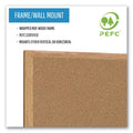 MasterVision Earth Cork Board, 24 x 36, Wood Frame