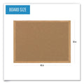 MasterVision Earth Cork Board, 36 x 48, Wood Frame