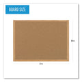 MasterVision Earth Cork Board, 48 x 72, Wood Frame