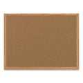 MasterVision Value Cork Bulletin Board with Oak Frame, 36 x 48, Natural
