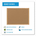 MasterVision Earth Cork Board, 48 x 72, Wood Frame