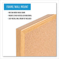 MasterVision Value Cork Bulletin Board with Oak Frame, 36 x 48, Natural