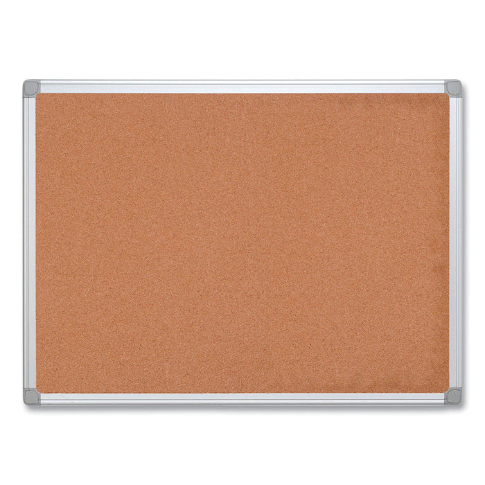MasterVision Earth Cork Board, 18x24, Aluminum Frame