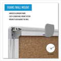 MasterVision Earth Cork Board, 18x24, Aluminum Frame