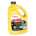 Drano Max Gel Clog Remover, Bleach Scent, 128 oz Bottle, 4/Carton