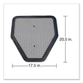 Big D Industries Deo-Gard Disposable Urinal Mat, Charcoal, Mountain Air, 17.5 x 20.5, 6/Carton