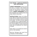 Big D Industries No-Vacuum Carpet Freshener, Fresh Scent, 14 oz Aerosol Spray, 12/Carton