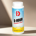 Big D Industries D-Vour Absorbent Powder, Lemon, 16 oz Canister, 6/Carton