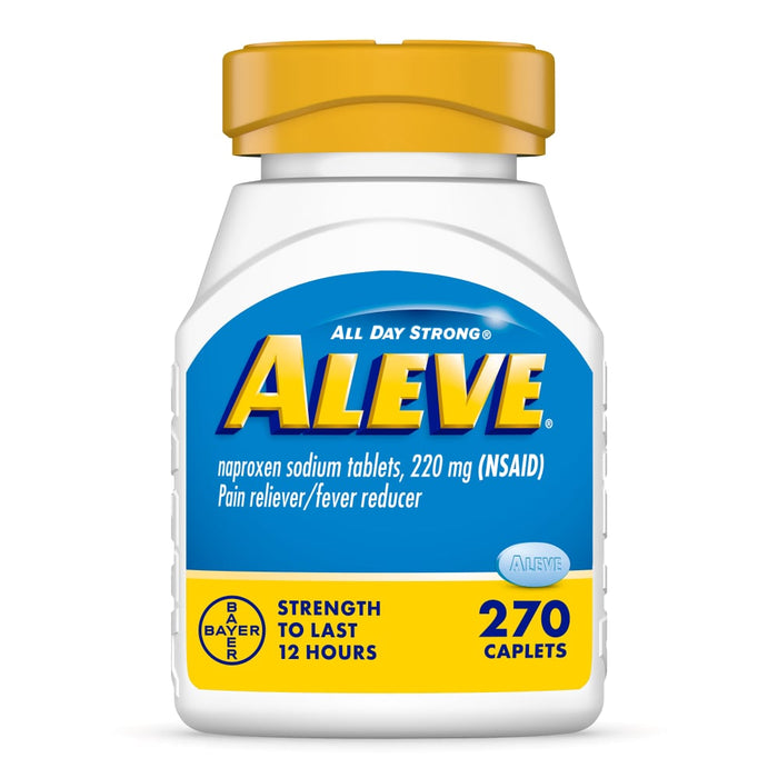 Aleve Pain Reliever & Fever Reducer, 220mg Naproxen Sodium, 270 Count Caplets, Value Size by Pasteur Pharmacy