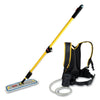 Rubbermaid Flow Finishing System, 18" Wide Nylon Head, 56" Yellow Plastic Handle