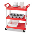 Rubbermaid Cutlery Bin, 4 Compartments, Plastic, 11.5 x 21.25 x 3.75, Plastic, Gray