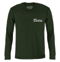 Coors Banquet Double Sided Long Sleeve Beer Logo T-Shirt - Forest Green by Tee Luv