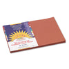 Prang SunWorks Construction Paper, 50 lb Text Weight, 12 x 18, Brown, 50/Pack