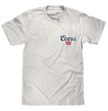Coors Banquet Beer Front and Back Faded Graphic T-Shirt - Ash Gray by Tee Luv