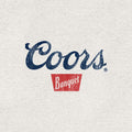 Coors Banquet Beer Front and Back Faded Graphic T-Shirt - Ash Gray by Tee Luv