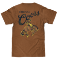 Coors Original Rodeo Cowboy Front/Back T-Shirt - Brown Sugar by Tee Luv