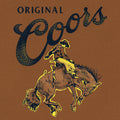 Coors Original Rodeo Cowboy Front/Back T-Shirt - Brown Sugar by Tee Luv