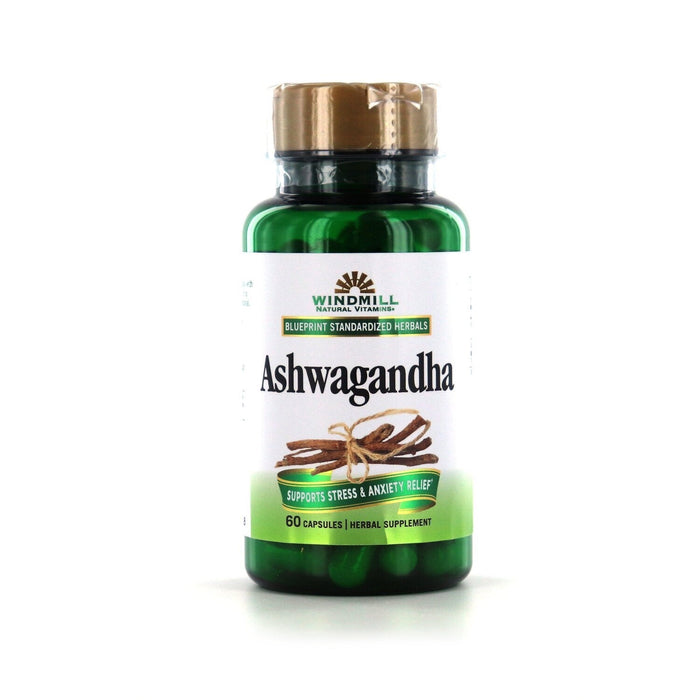 Windmill Natural Vitamins Ashwagandha Capsules Gluten Free by Pasteur Pharmacy