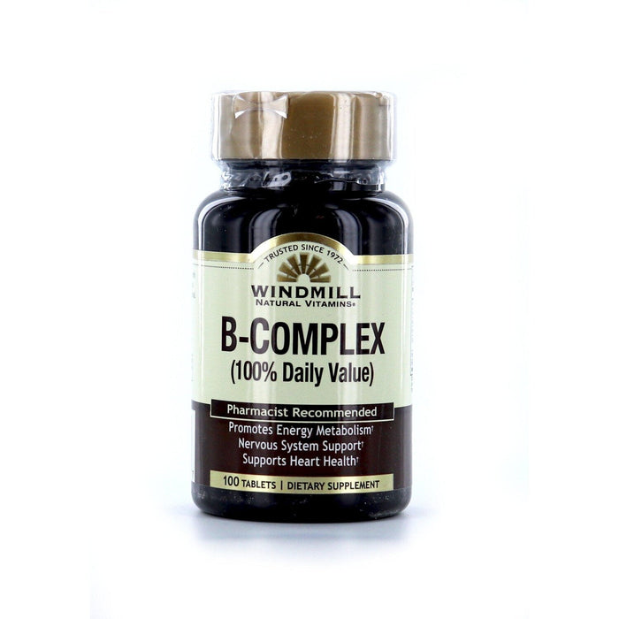 Windmill Vitamins B Complex Tablets 100Ct by Pasteur Pharmacy