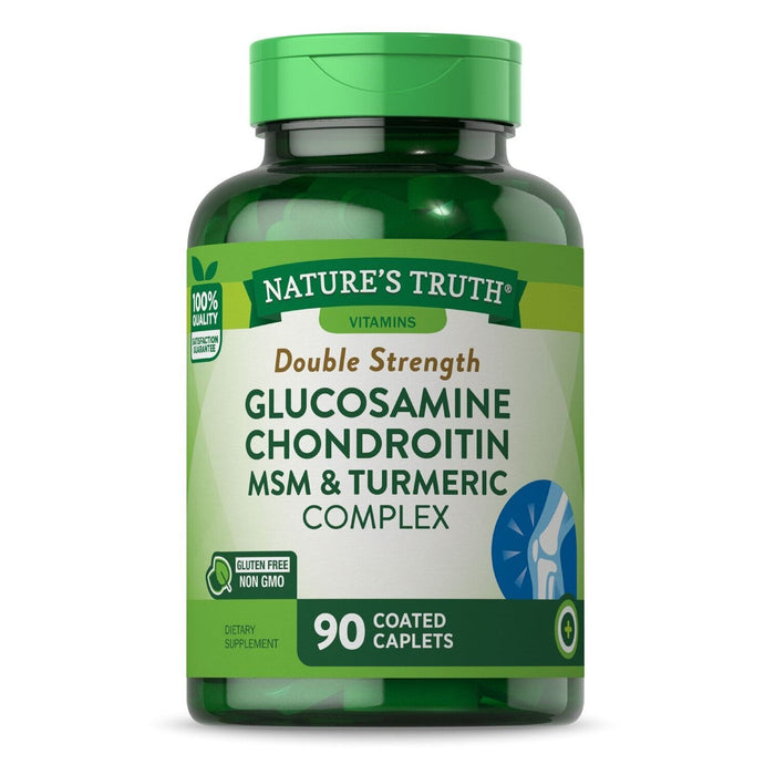 Nature's Truth Glucosamine Chondroitin MSM & Turmeric Complex Double Strength Caplets 60ct by Pasteur Pharmacy