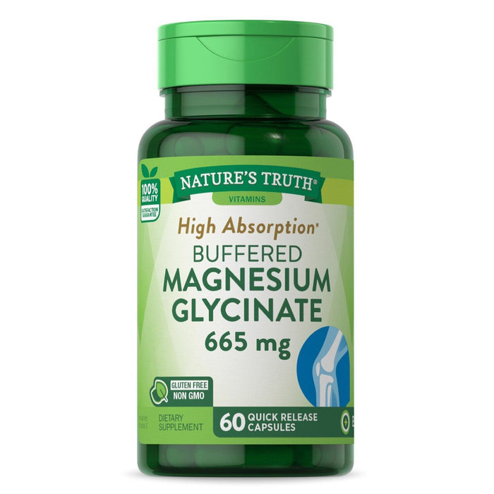Nature's Truth Quick Release Capsules Superior Absorption Chelated Magnesium Glycinate by Pasteur Pharmacy