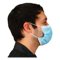 Impact Malt By Impact Three-Ply Face Mask with Ear Loops, 50 Box, 40 Boxes/Carton