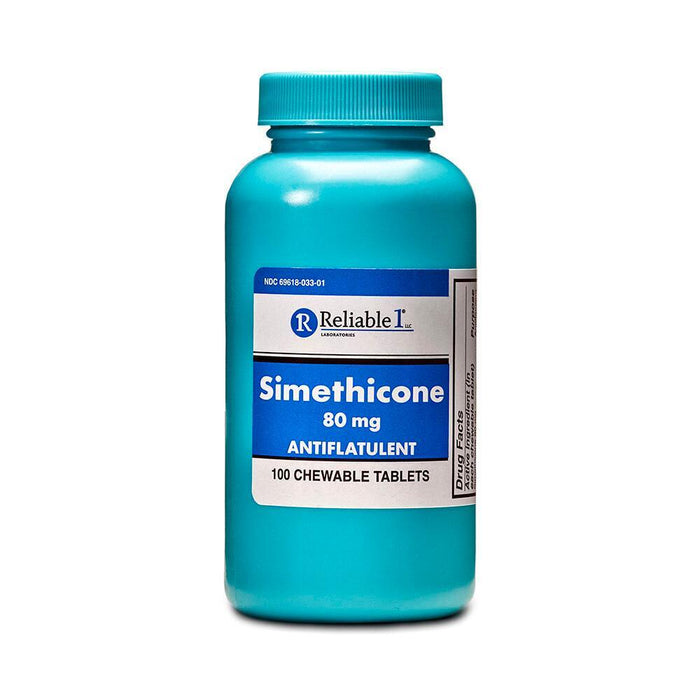 Reliable 1 Labs Simethicone Chewable Tablets 80 Mg by Pasteur Pharmacy