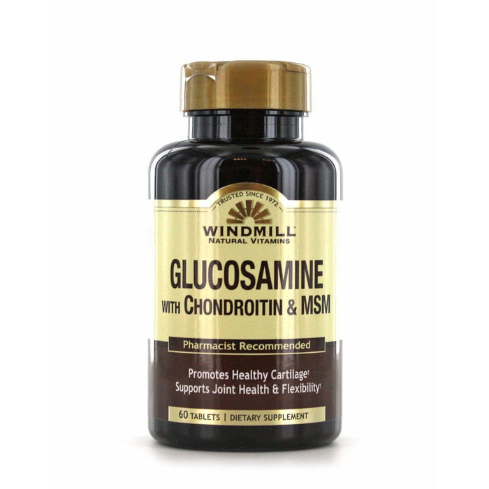 Windmill Health, Glucosamine With Chondrotin & MSM - 60 Tabs by Pasteur Pharmacy
