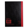 Black n' Red Hardcover Casebound Notebook, SCRIBZEE Compatible, 1 Subject, Wide/Legal Rule, Black Cover, 8.25 x 5.63, 96 Sheets