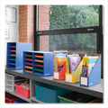 Bankers Box Extra-Wide Cardboard Magazine File, 4.25 x 11.38 x 12.88, Assorted, 6/Pack