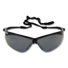 KleenGuard Nemesis Safety Glasses, Black Frame, Smoke Mirror Lens, 12/Box