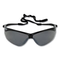 KleenGuard Nemesis Safety Glasses, Black Frame, Smoke Mirror Lens, 12/Box