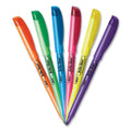 BIC Brite Liner Highlighter, Fluorescent Blue Ink, Chisel Tip, Blue/Black Barrel, Dozen