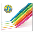 BIC Brite Liner Highlighter, Fluorescent Blue Ink, Chisel Tip, Blue/Black Barrel, Dozen