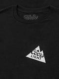 Coors Light Cold as the Rockies Left Chest Front and Back Print T-Shirt - Black by Tee Luv