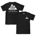 Coors Light Cold as the Rockies Left Chest Front and Back Print T-Shirt - Black by Tee Luv