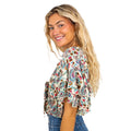 Free People Call Me Later Printed Bodysuit - Sweet Combo - Small by Vanessa Jane