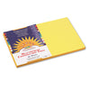 Prang SunWorks Construction Paper, 50 lb Text Weight, 12 x 18, Yellow, 50/Pack