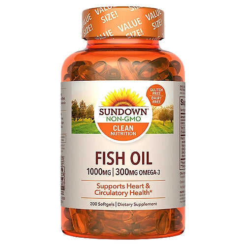 Sundown Naturals Fish Oil 1000 Mg Softgels Omega 3 by Pasteur Pharmacy