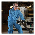 KleenGuard A65 Zipper Front Flame-Resistant Hooded Coveralls, Elastic Wrist and Ankles, 2X-Large, Blue, 25/Carton