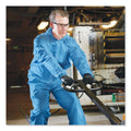 KleenGuard A65 Zipper Front Flame-Resistant Hooded Coveralls, Elastic Wrist and Ankles, X-Large, Blue, 25/Carton